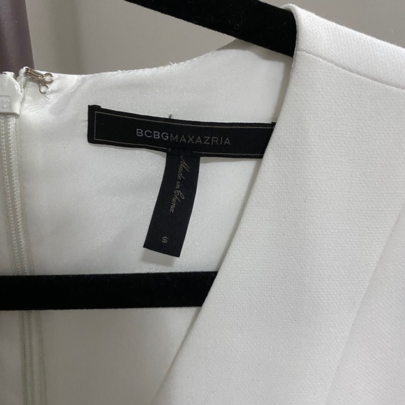 BCBG Maxazria White Peplum Top - Picture 2 of 3